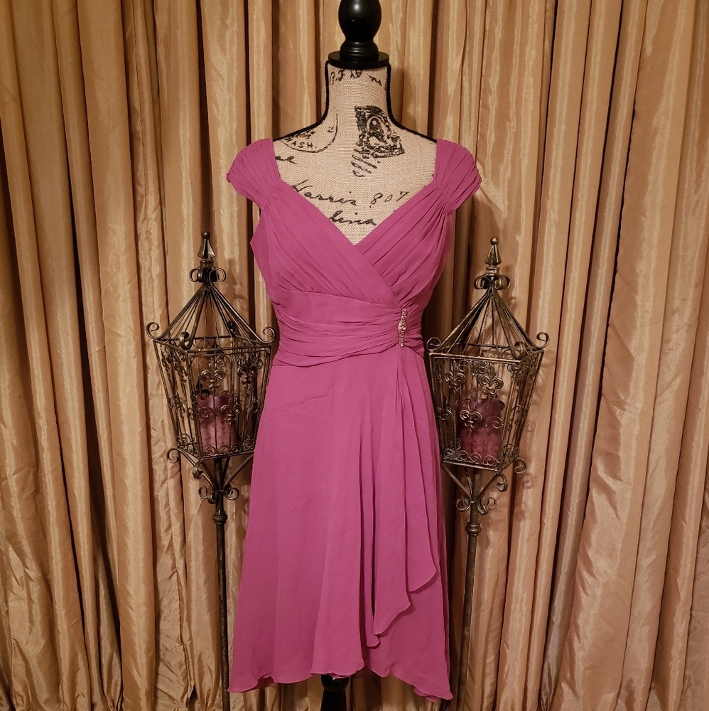 Vintage MAGGY LONDON Silk Cocktail Dress